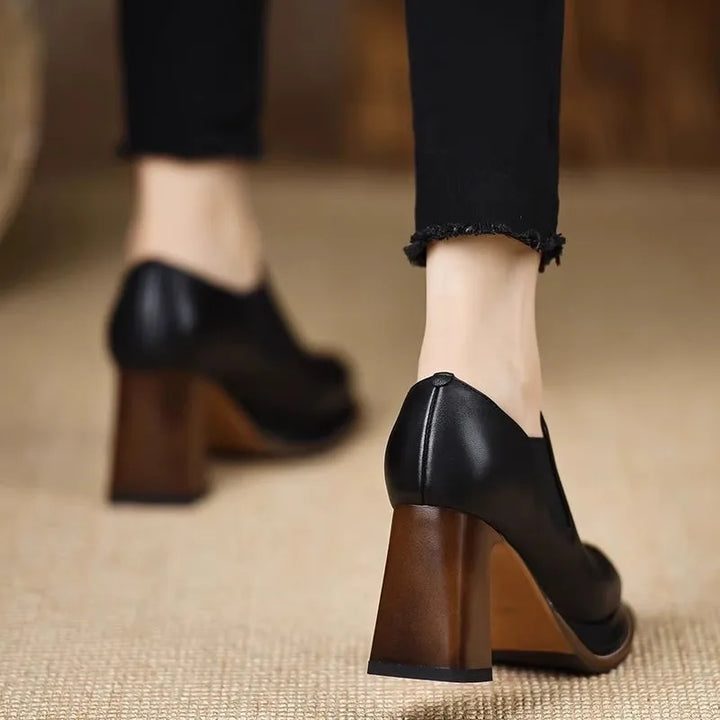 Zora Block Heel Pumps