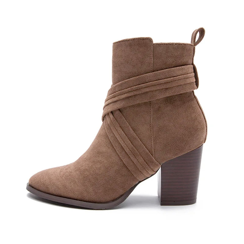 Sasha Suede Ankle Boots