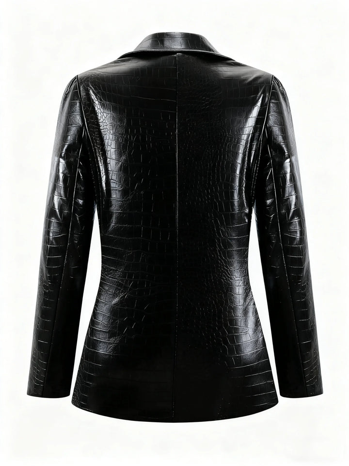 Sharon Leather Blazer