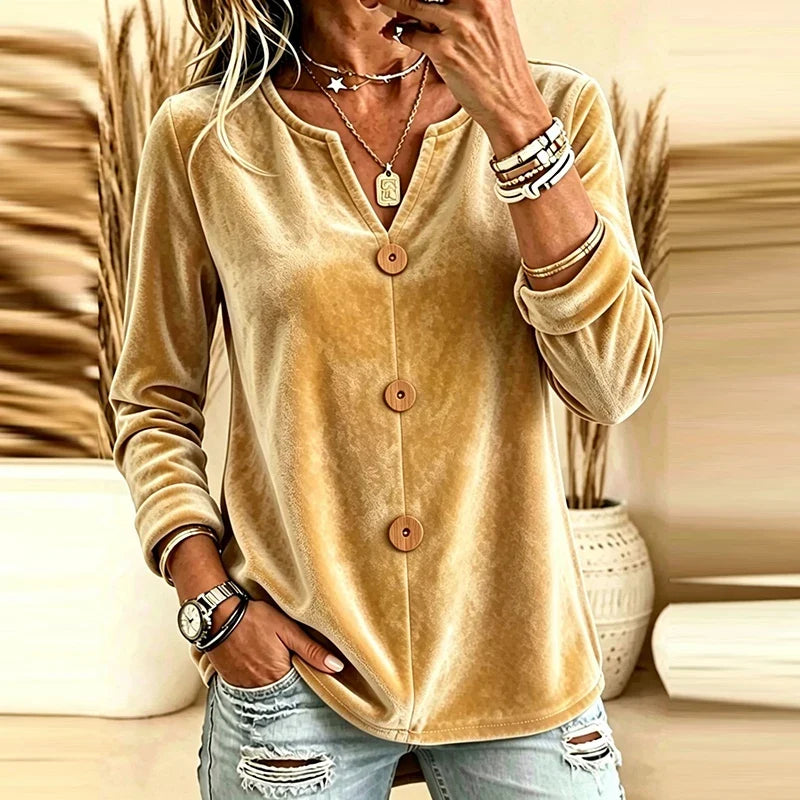 Liora Button Front Blouse