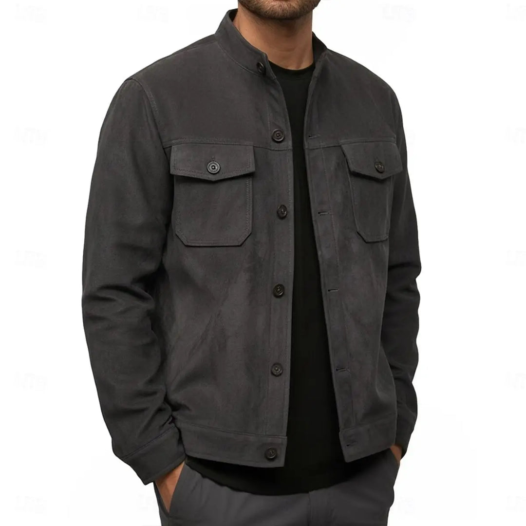 Gareth Stand Collar Shirt Jacket