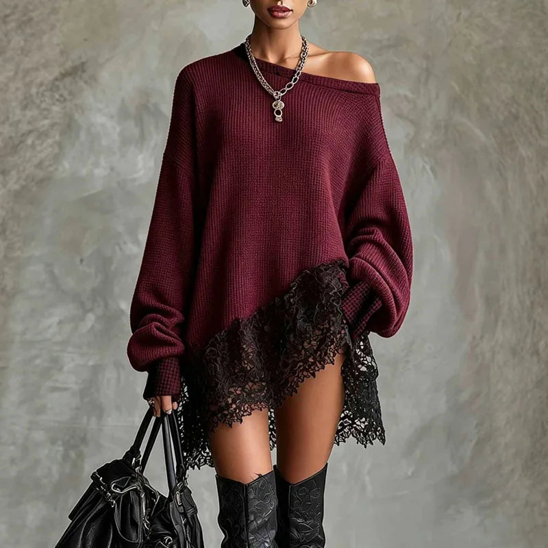 Odessa Off Shoulder Sweater Dress
