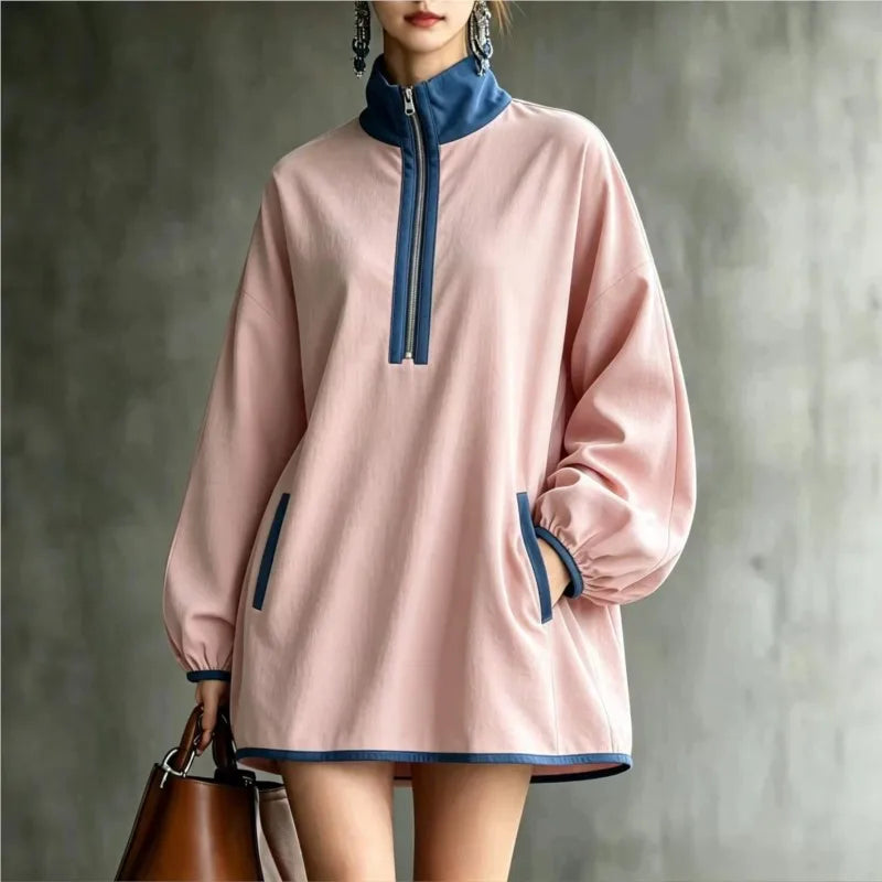 Harlan Half Zip Mini Dress