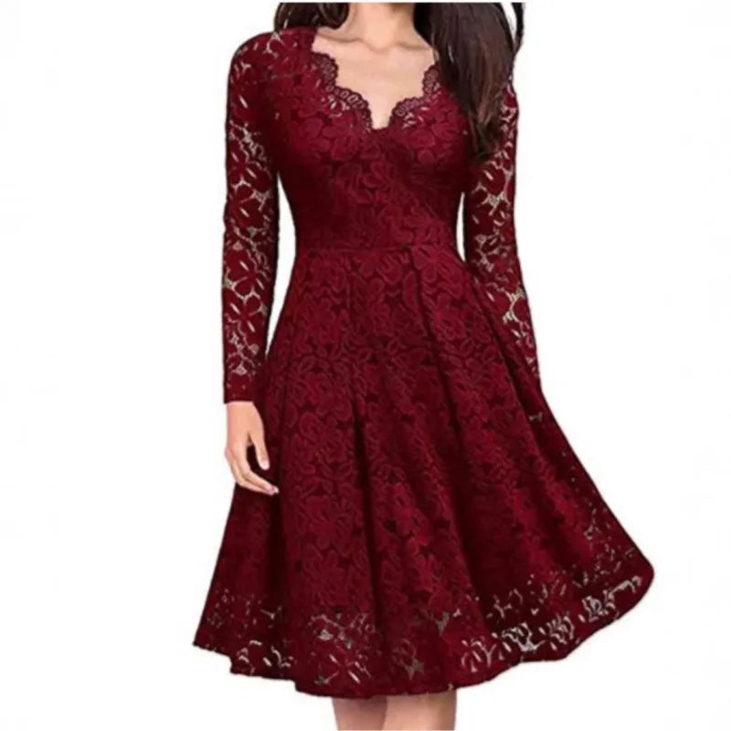 Elodie Floral Lace Mini Dress