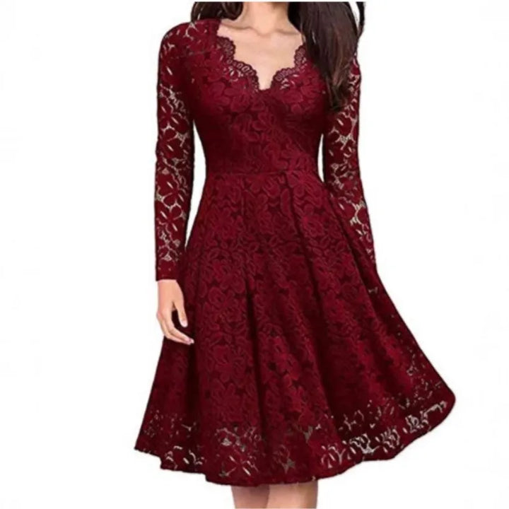 Elodie Floral Lace Mini Dress