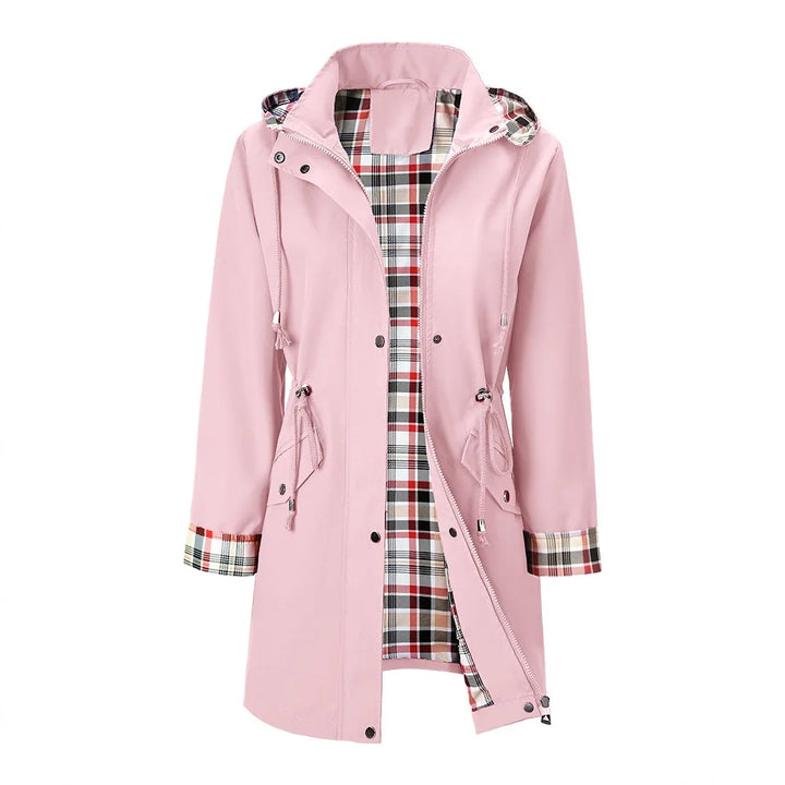 Yolanda Drawstring Waist Rain Jacket