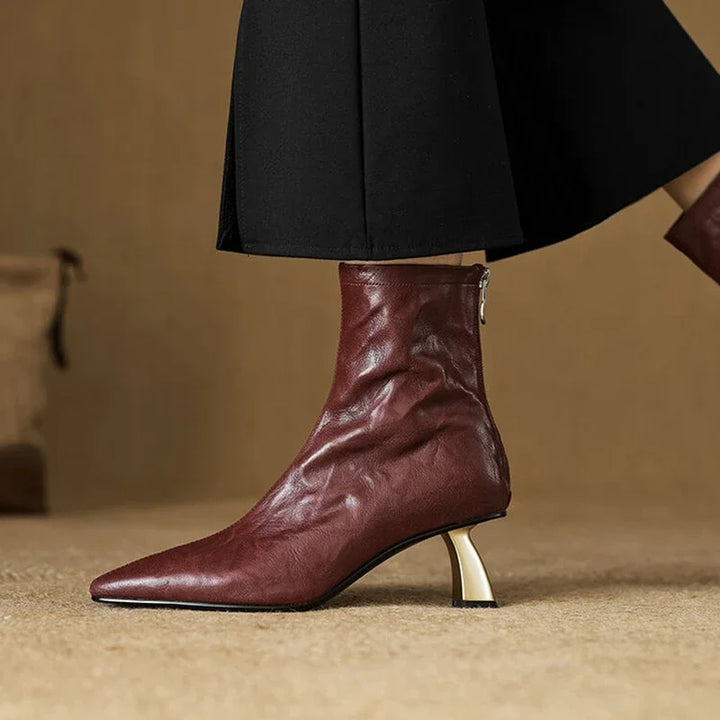 Andrea Genuine Leather Ankle Boots