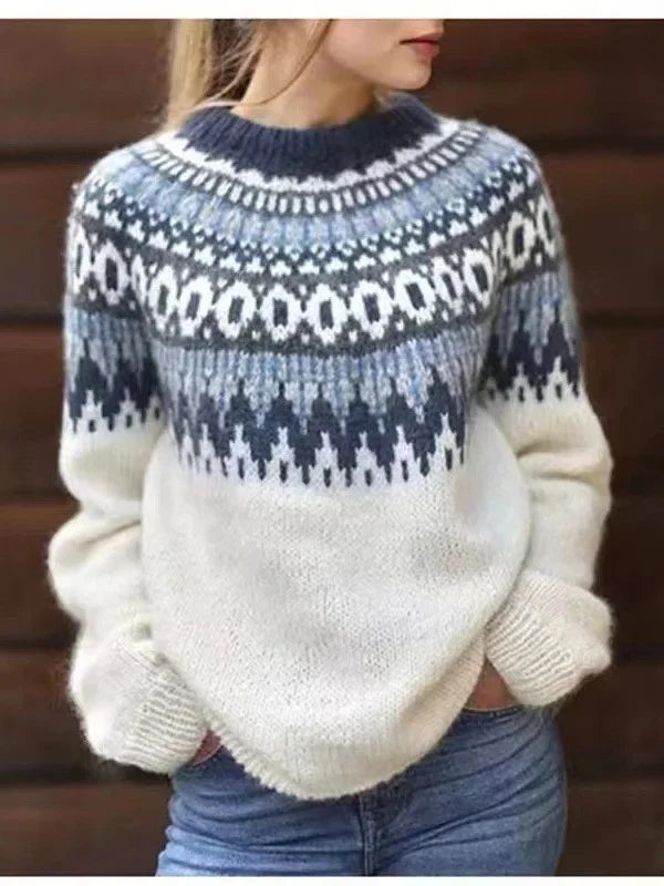 Nadine Fair Isle Crew Neck Sweater