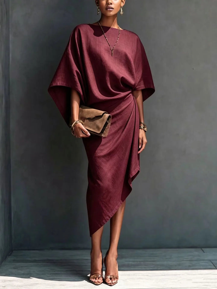 Odessa Batwing Sleeve Midi Dress