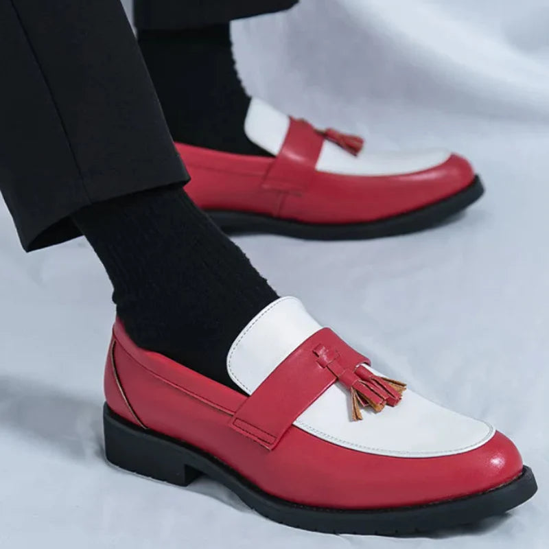 Maison Leather Tassel Loafers