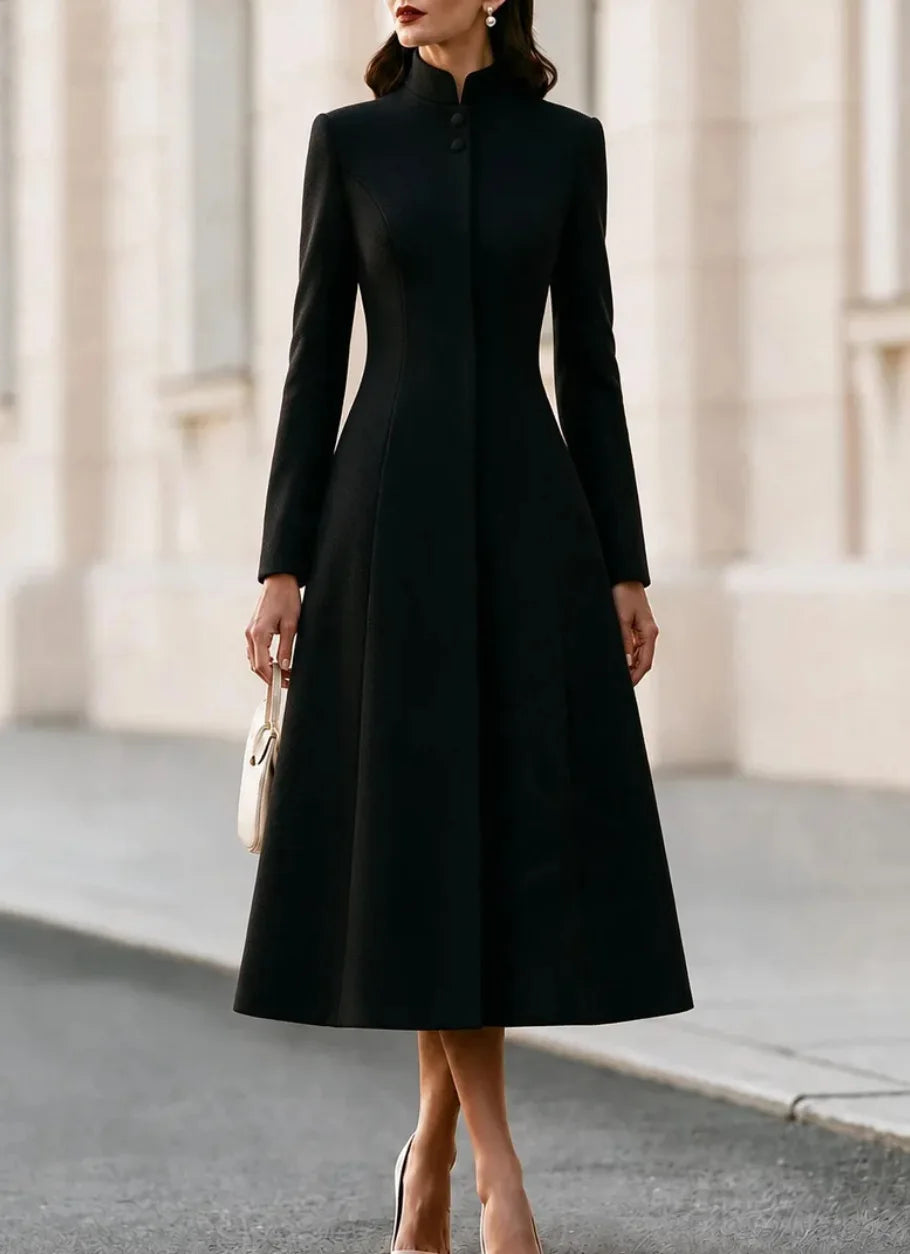Fernwood Stand Collar Coat Dress