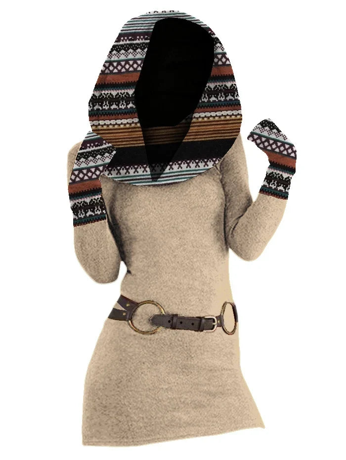 Isolde Cowl Neck Sweater Dress