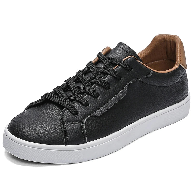 Garret Pebbled Leather Sneakers