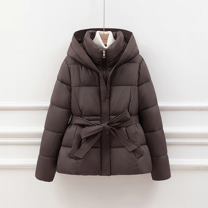 Sasha Hooded Quilted Coat