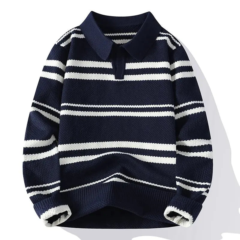 Dashiell Split Collar Polo Sweater