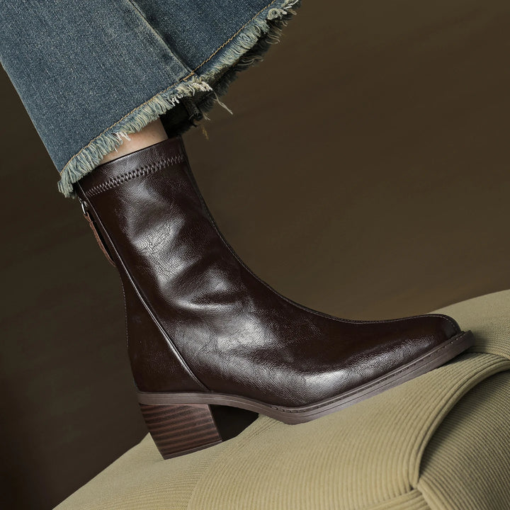 Marget Leather Ankle Boots