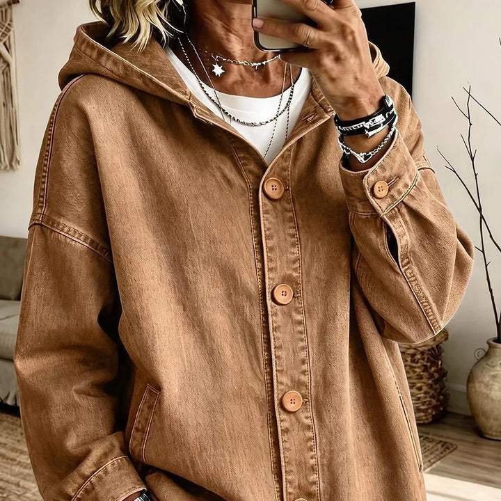 Francesca Hooded Denim Jacket