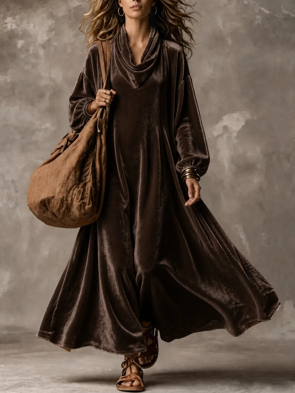 Clementine Cowl Neck Maxi Dress