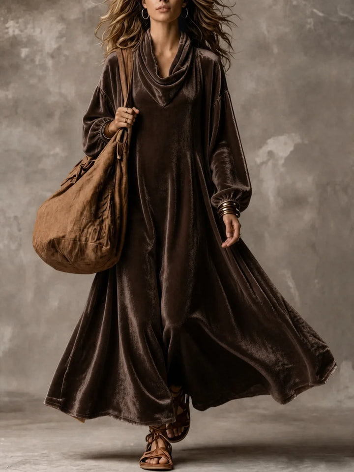 Clementine Cowl Neck Maxi Dress