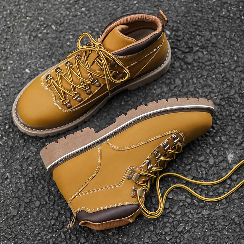 Nathan Rugged Leather Boots