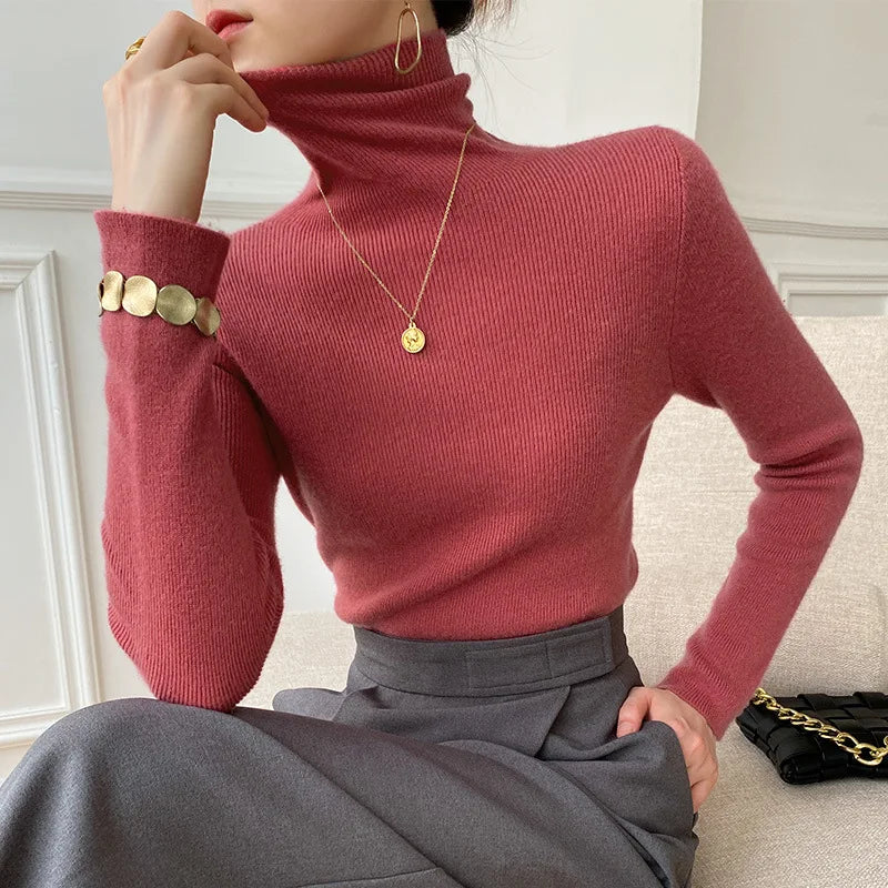 Cassie Cashmere Turtleneck