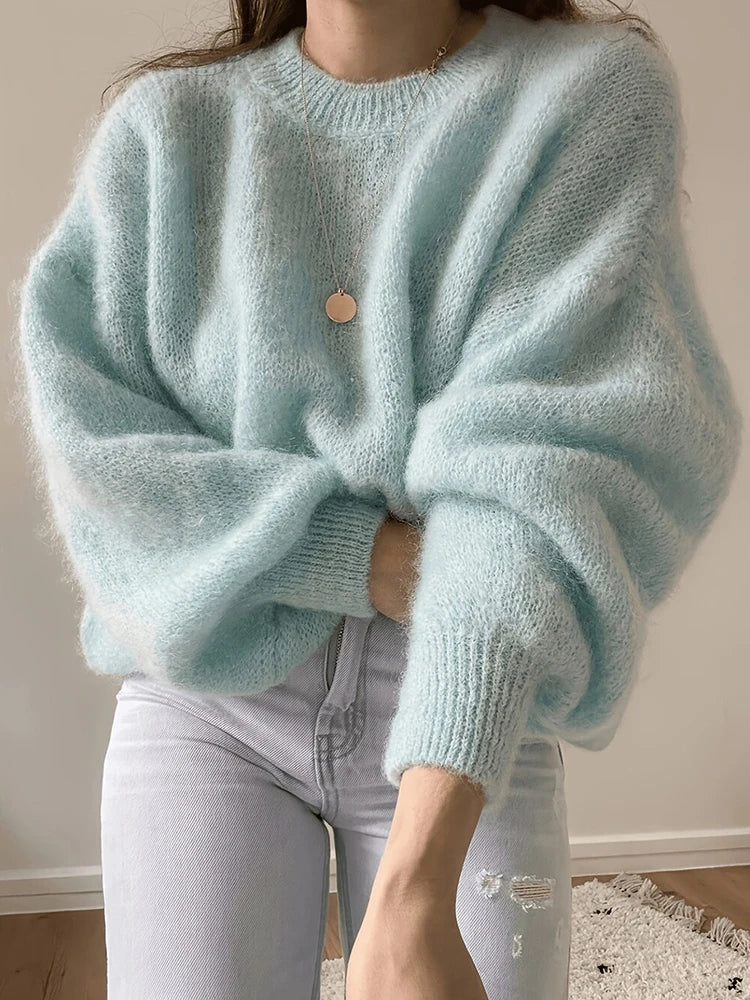 Yvette Fuzzy Knit Pullover