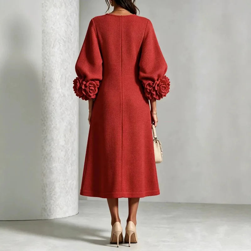 Marielle Button Front Knit Midi Dress