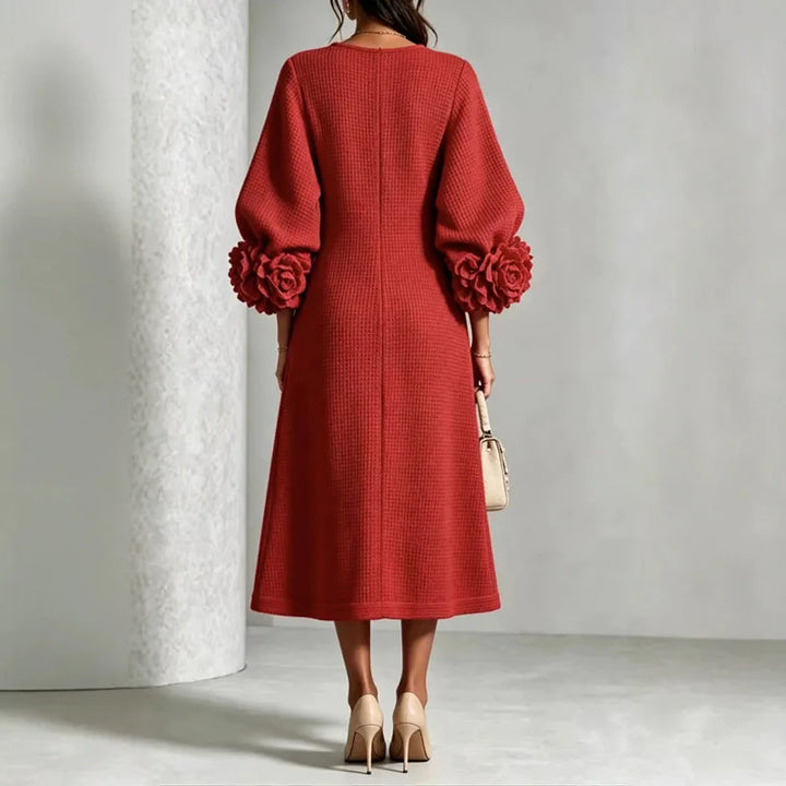 Marielle Button Front Knit Midi Dress