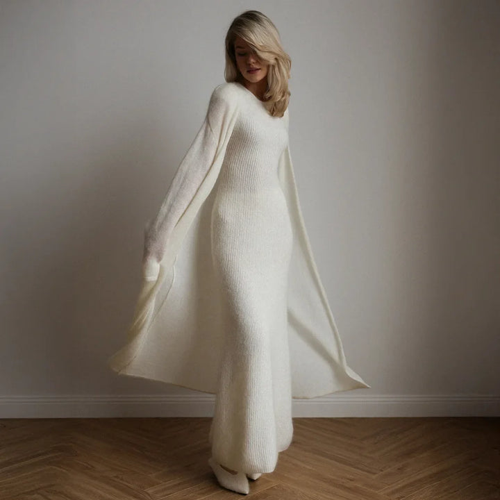 Solaris Ribbed Knit Sweater Dress Set