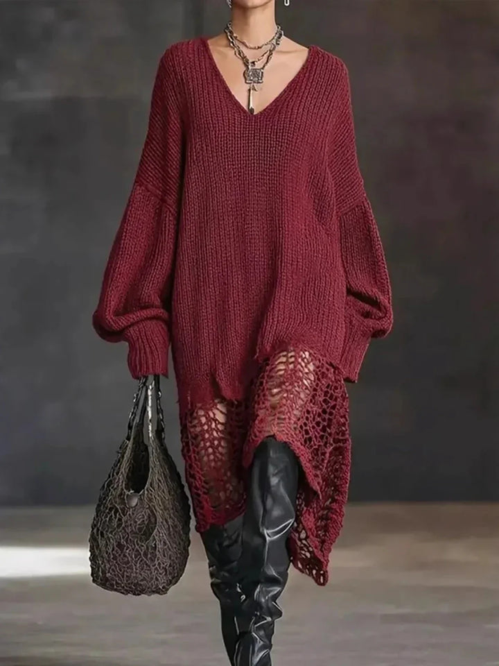 Vaughn Hollow Out Sweater Dress