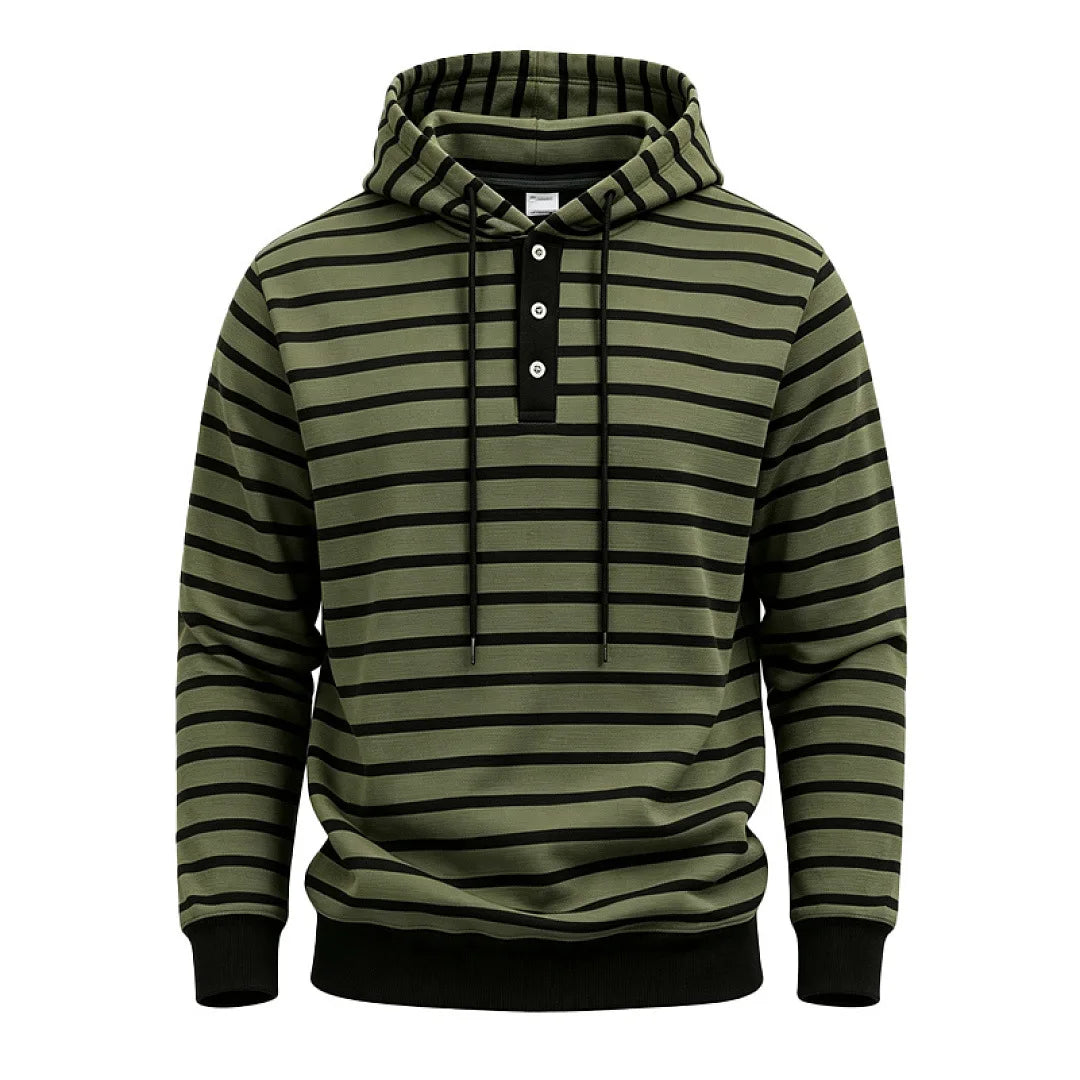 Oberon Button Placket Hoodie
