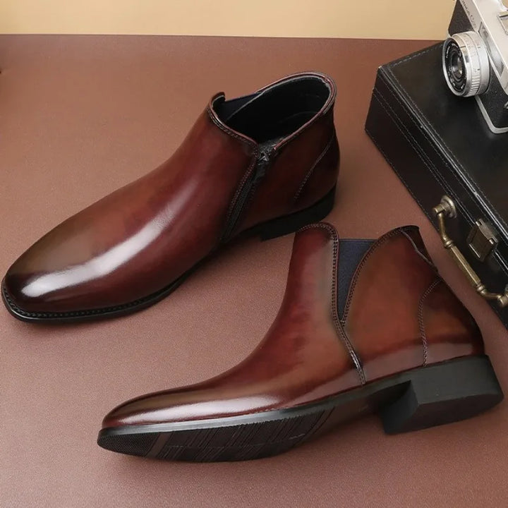 Lusano Leather Chelsea Boots