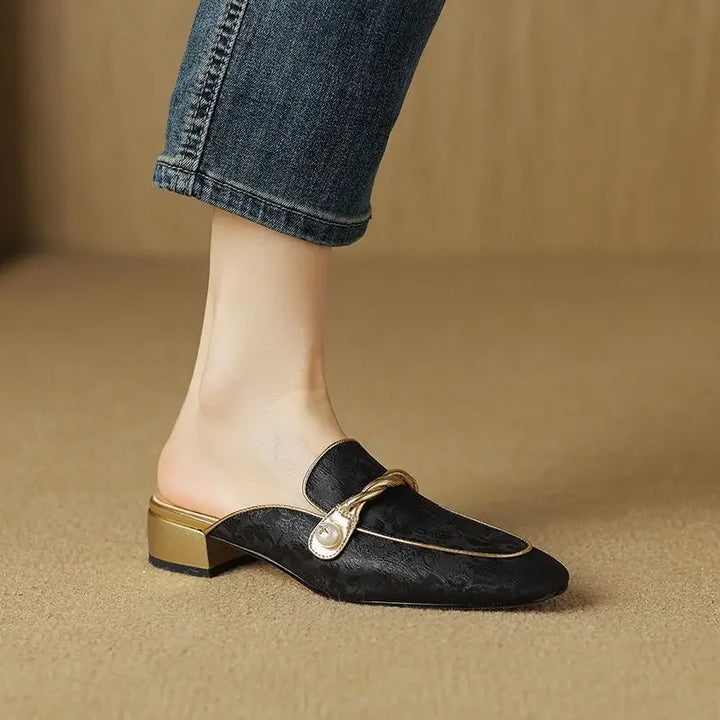 Vivana Floral Embossed Sandals