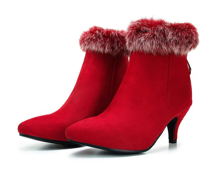 Selene Fur Ankle Boots