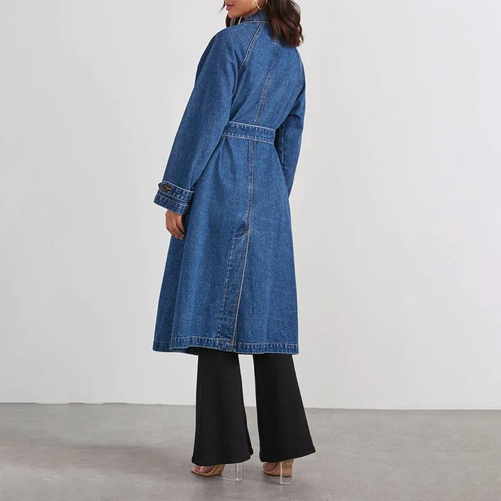 Merritt Tie Waist Denim Trench