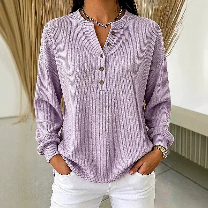 Imogen Button Placket Henley