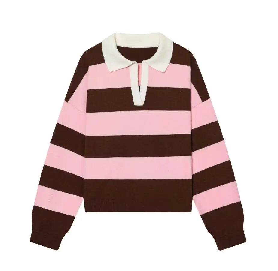 Isolde Johnny Collar Polo Sweater