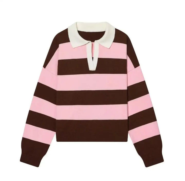 Isolde Johnny Collar Polo Sweater
