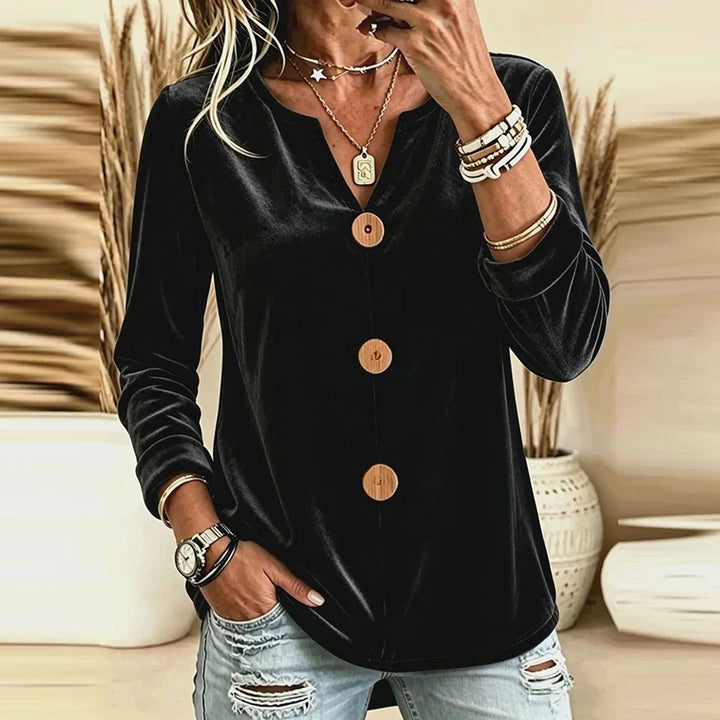 Liora Button Front Blouse
