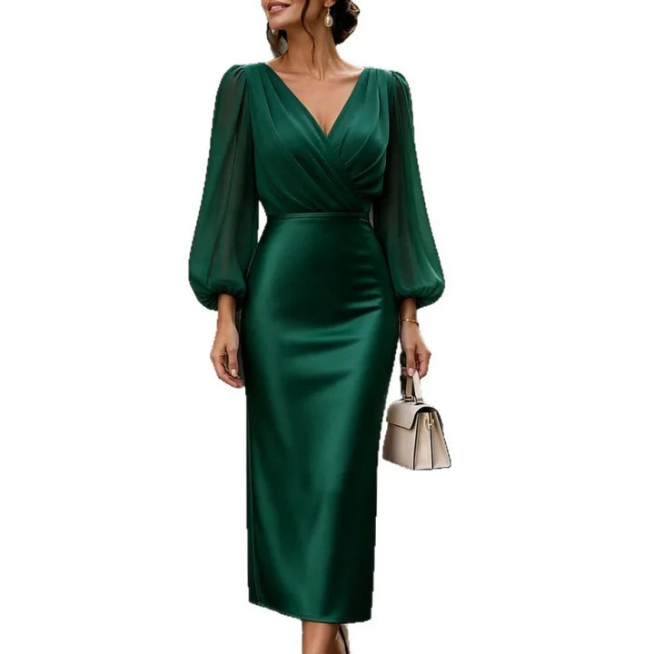 Theodora Satin Bodycon Dress