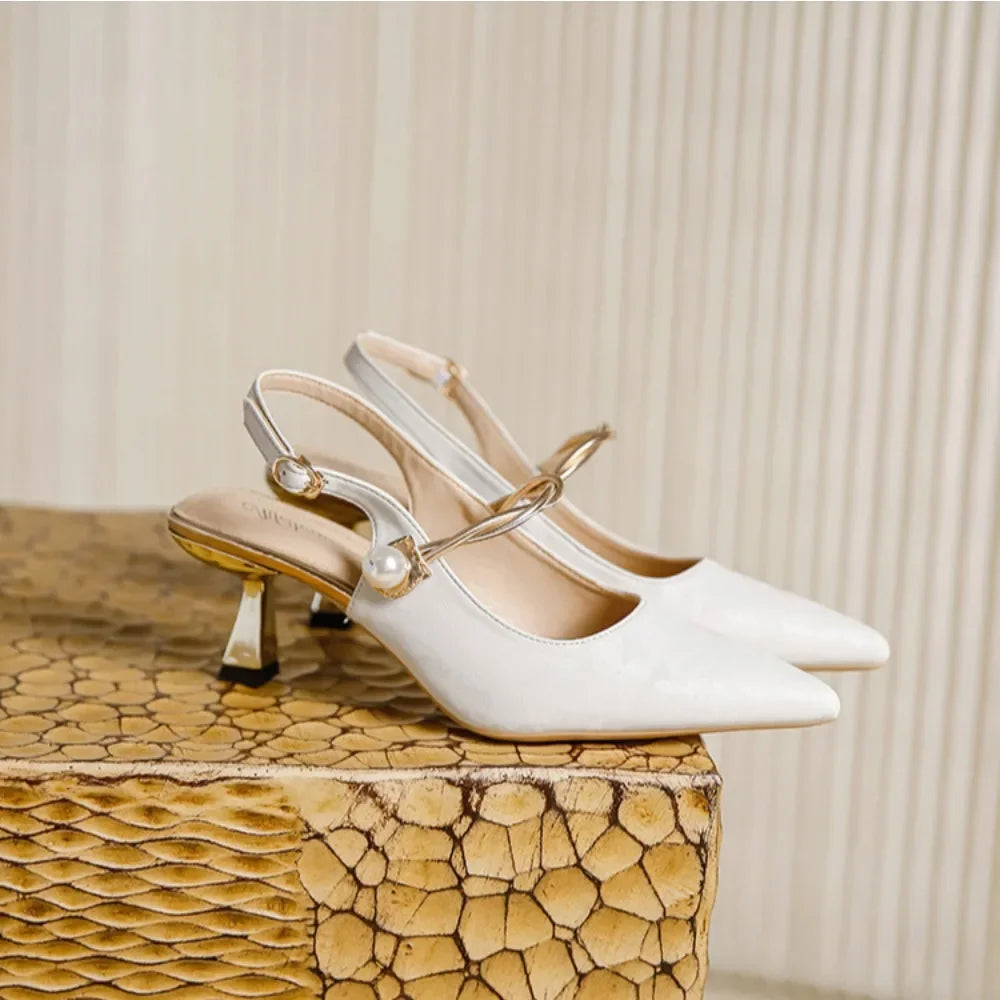 Penelope Satin Kitten Heels