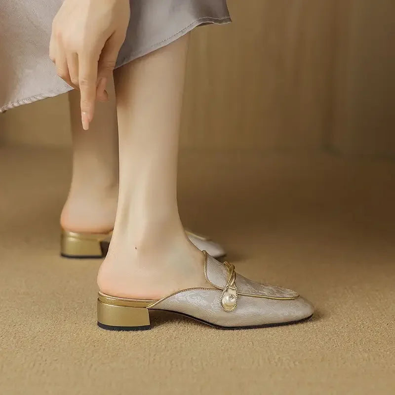 Vivana Floral Embossed Sandals