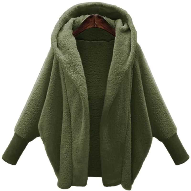 Genevieve Open Front Fleece Coat