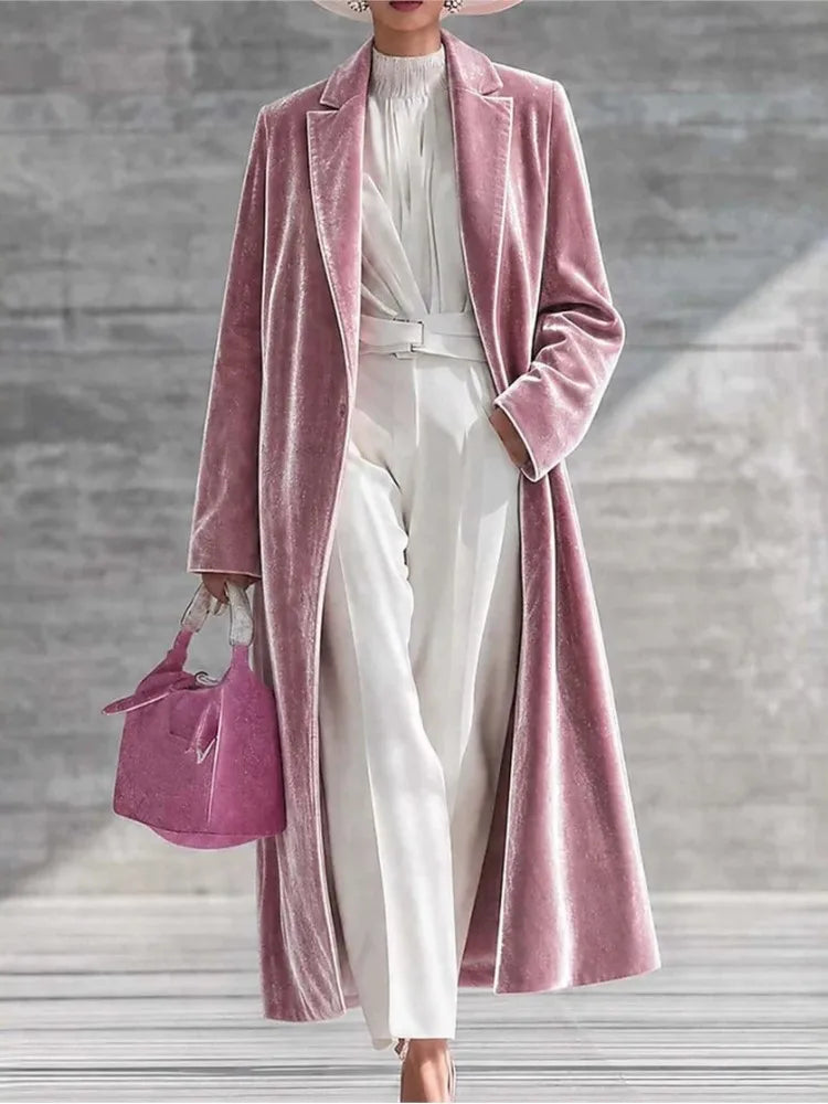 Undine Velvet Maxi Coat