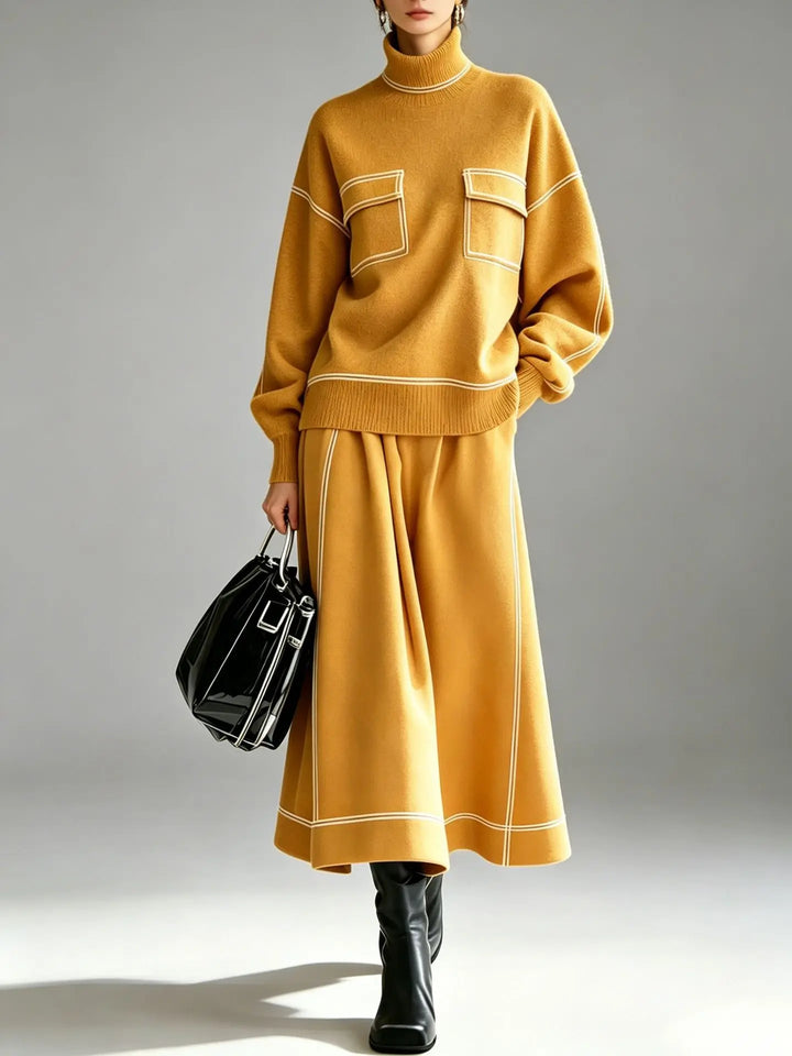 Narissa Turtleneck Skirt Set