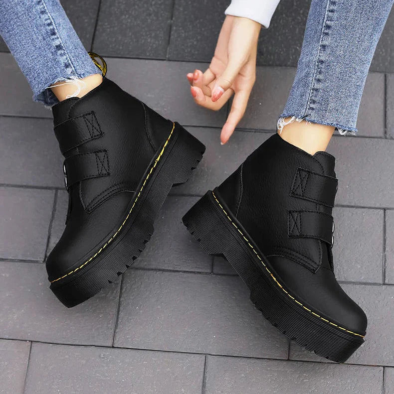 Britney Leather Platforms