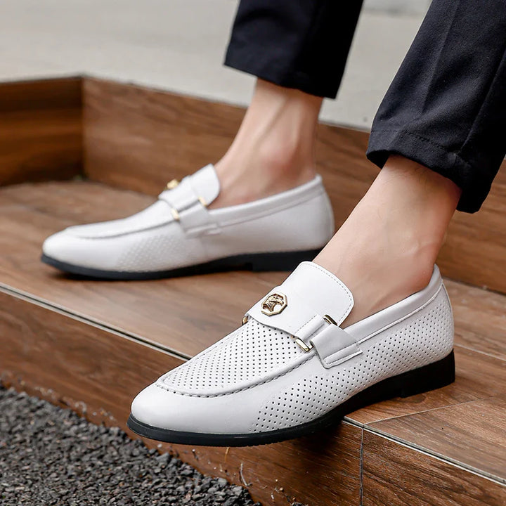 Nirvaro Italian Leather Loafers