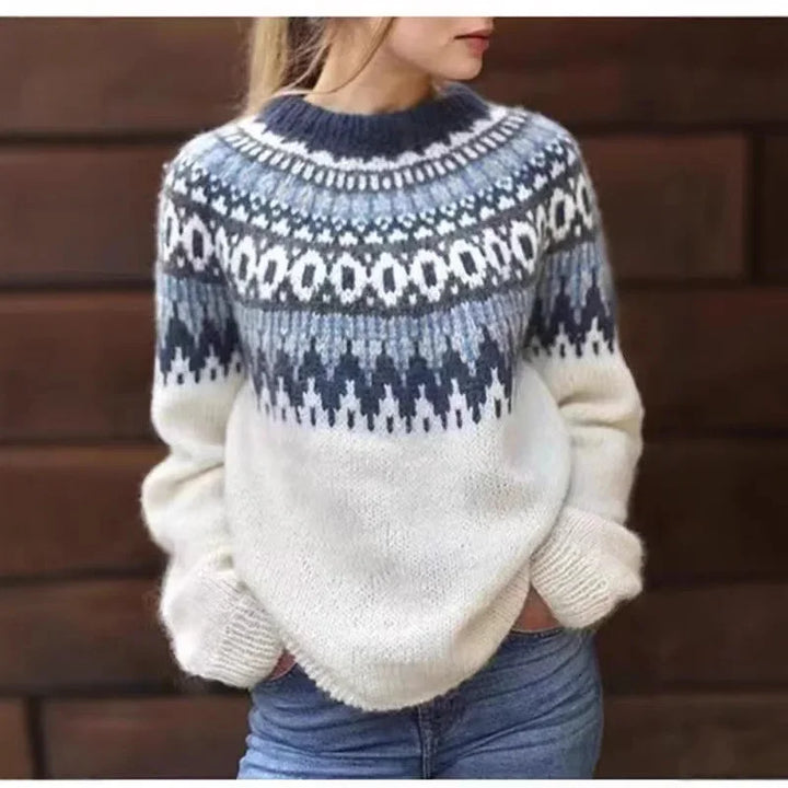 Nadine Fair Isle Crew Neck Sweater
