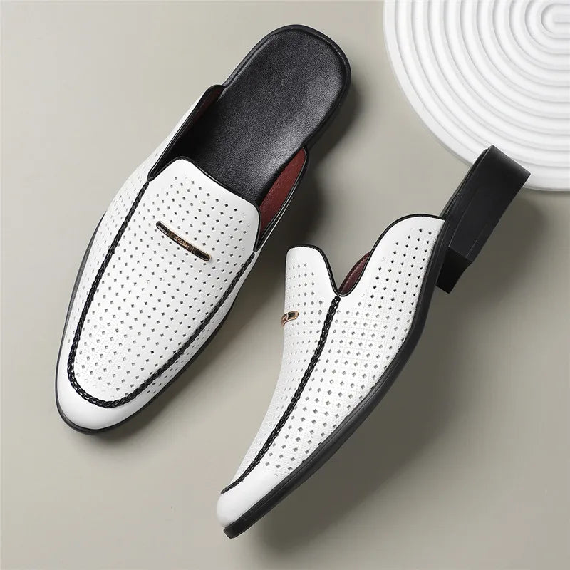 Landen Summer Genuine Leather Mules