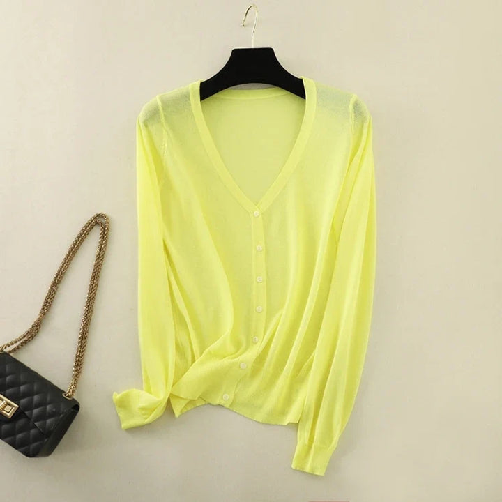Adele Ice Silk Cardigan